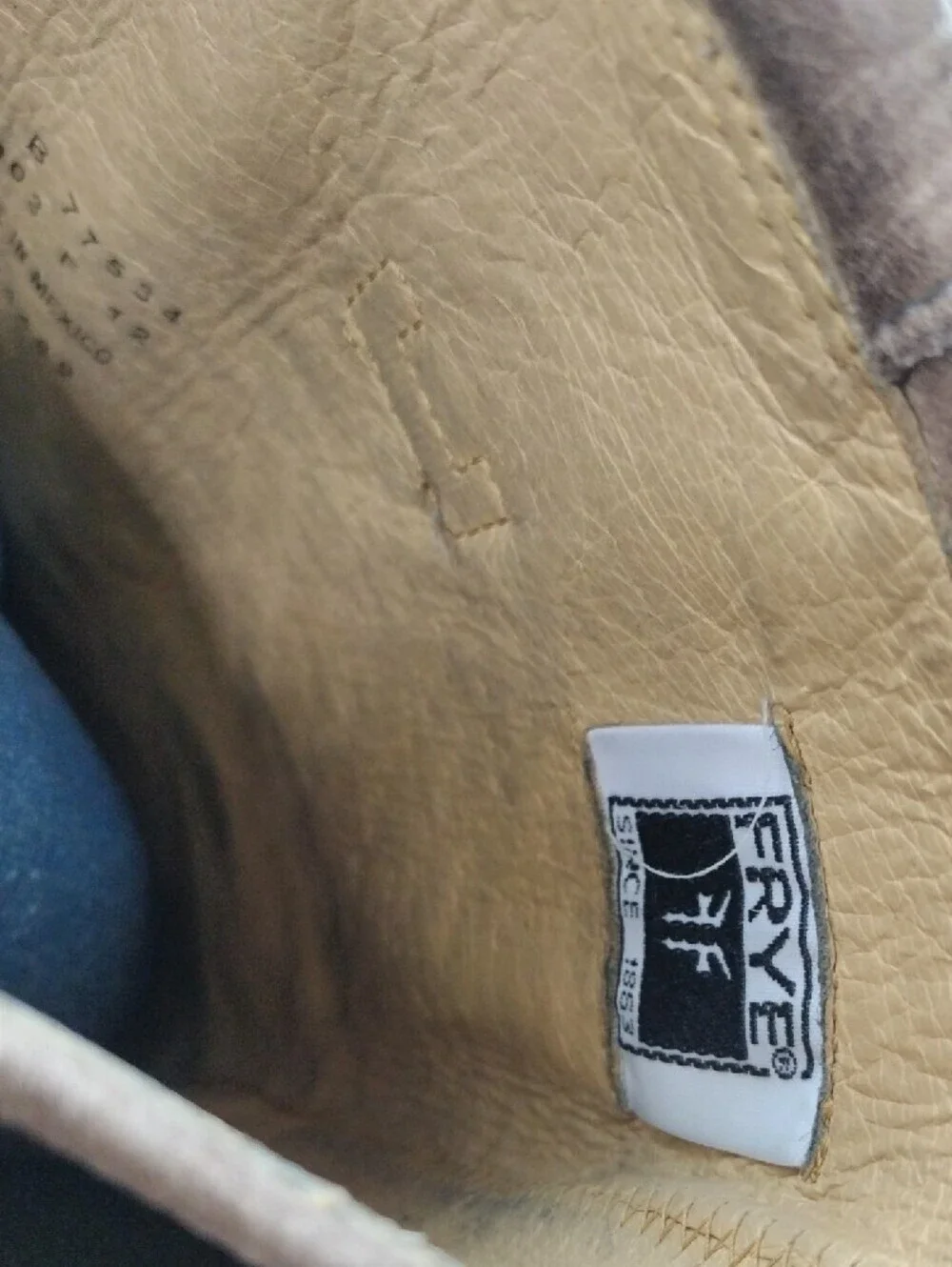 Frye Tall Over-the-Knee Leather Boots in Taupe